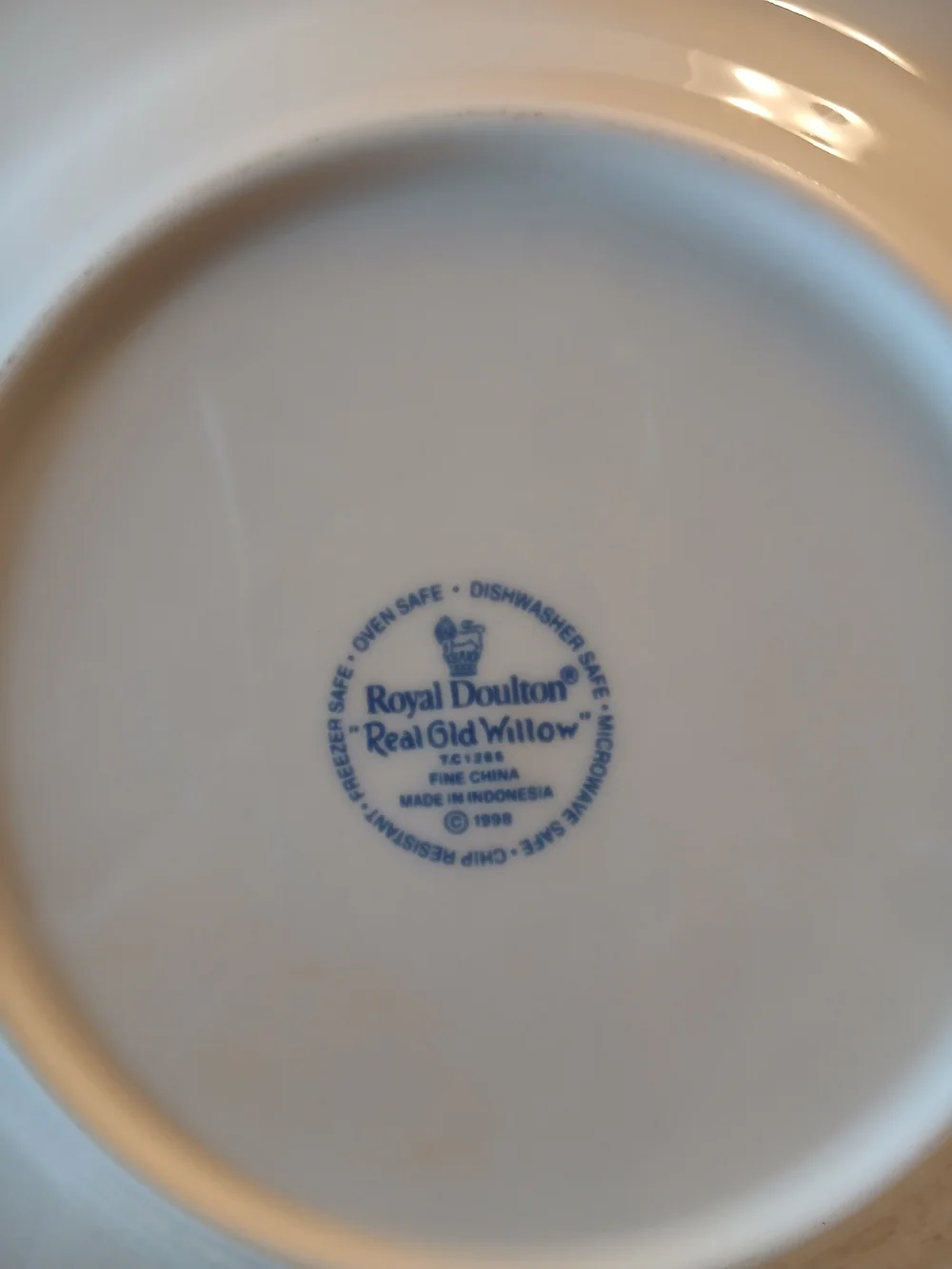 Royal Doulton REAL OLD WILLOW Fine China Salad/Dessert Plate